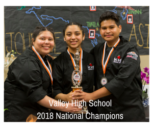 After their 1st place finish in the Greater OC competition, Valley HS wins 1st Place in the National Cooking up Change finals